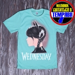Футболка подростковая " Wednesday " ментол